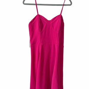 Candies NWT Magenta Pink Spaghetti adjustable Strap mini Dress size L